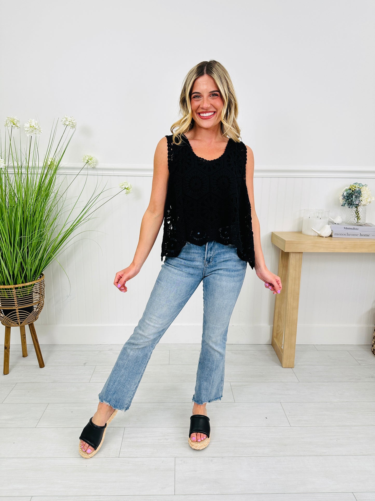 Crochet All Day Top In Multiple Colors