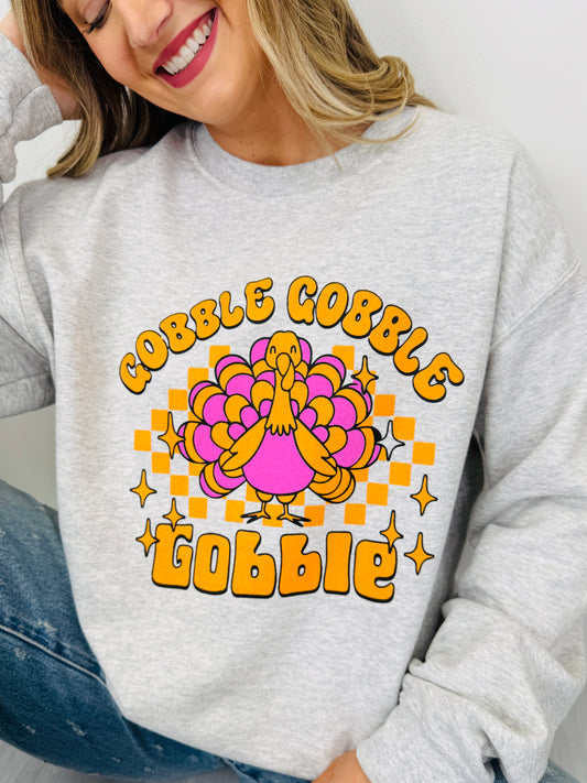 Gobble Gobble Graphic Crewneck Sweatshirt