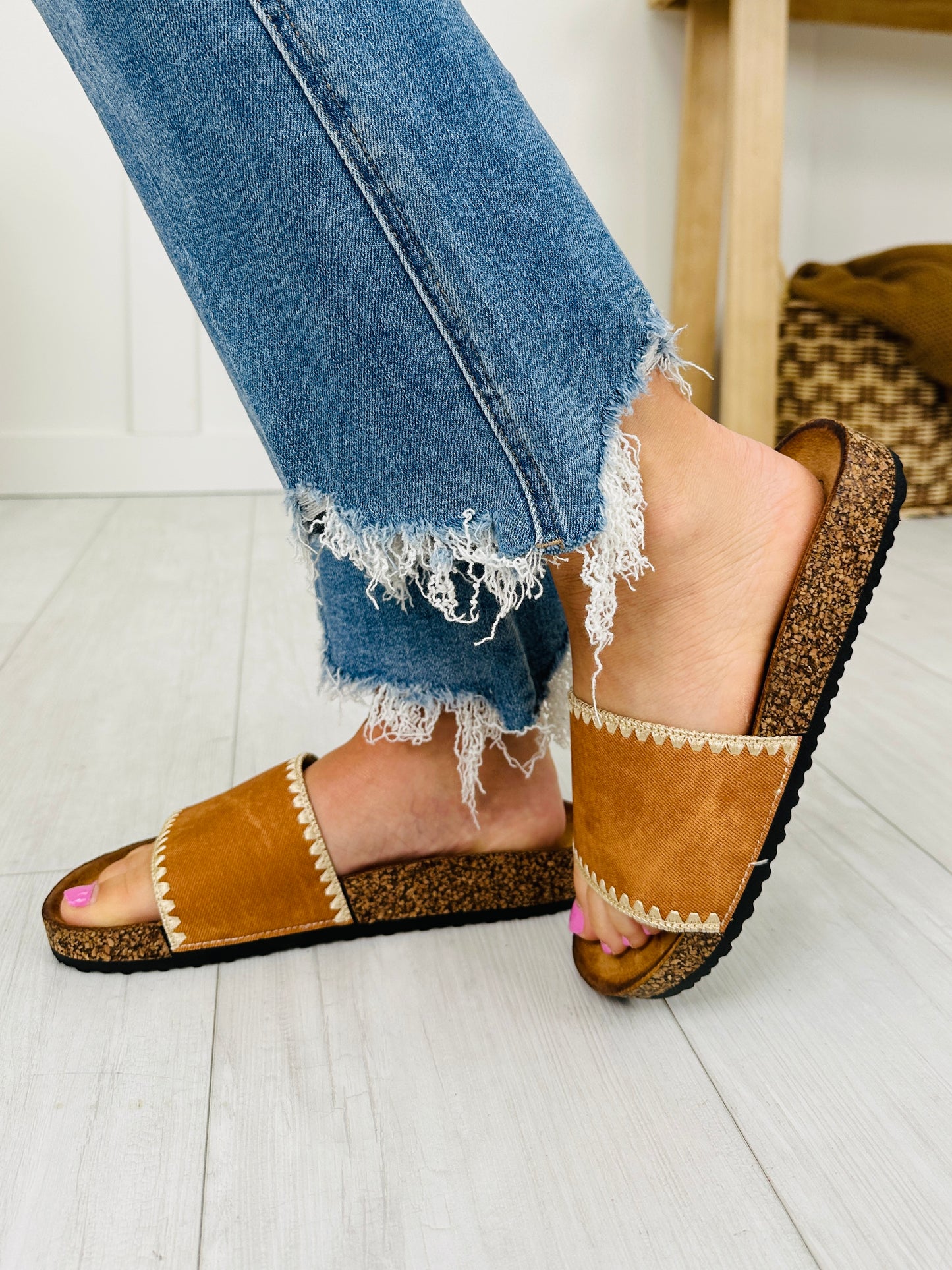 Sole Thread Sandals in Tan