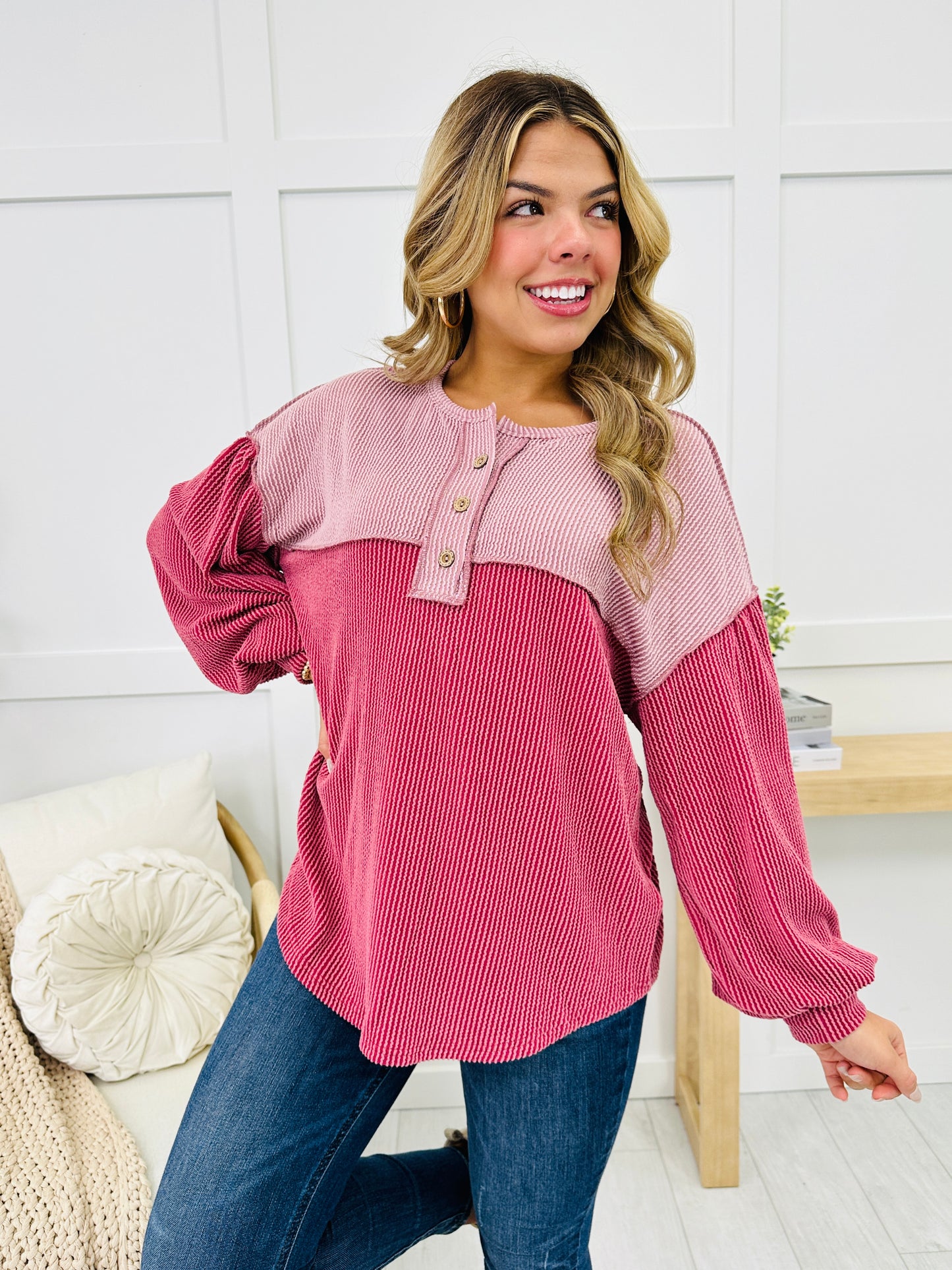 Sundown Stroll Top In Mauve