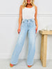 Judy Blue Made For Summer Retro Wide Leg Jeans in Regular and Petite