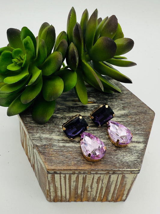 Glamorous Plum Earrings