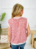 Prowling In Style Top in Mauve/White