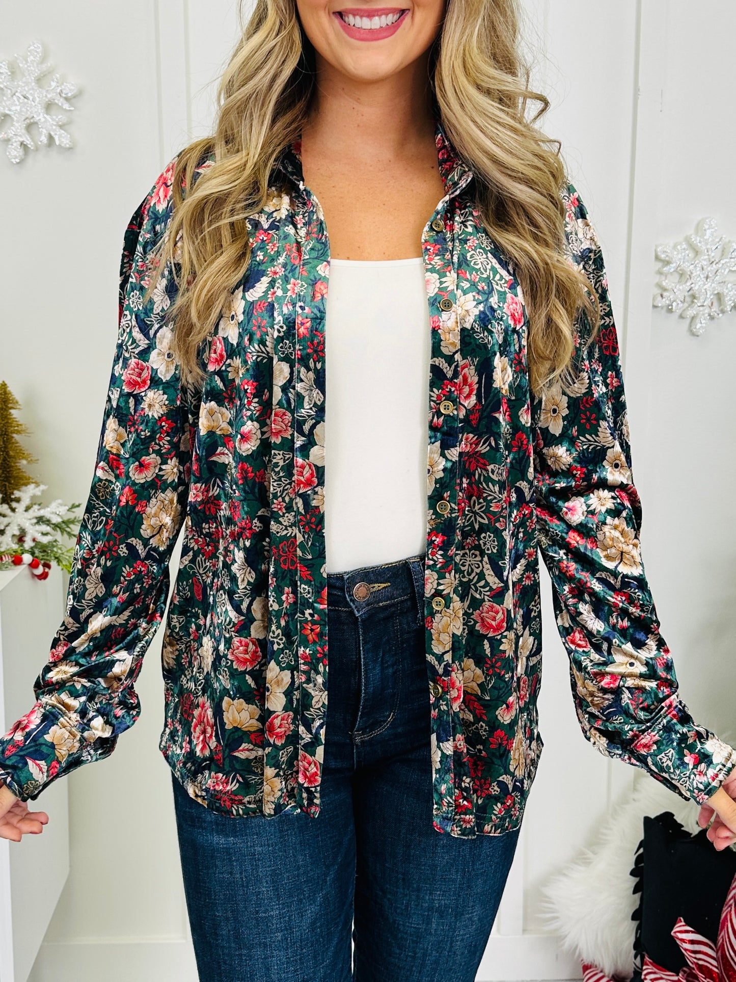 Garden Of Echos Top In Green