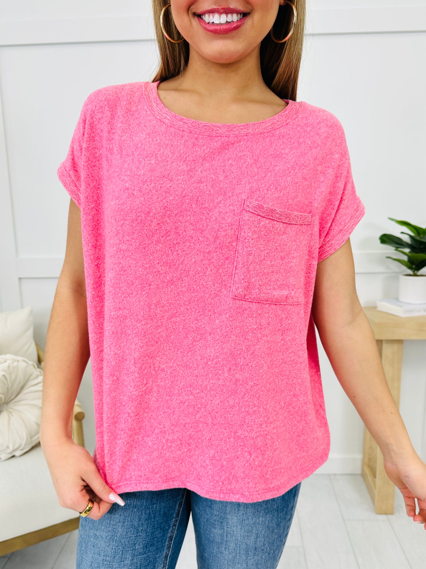 DOORBUSTER! Pocket Perfection Top- Multiple Colors!