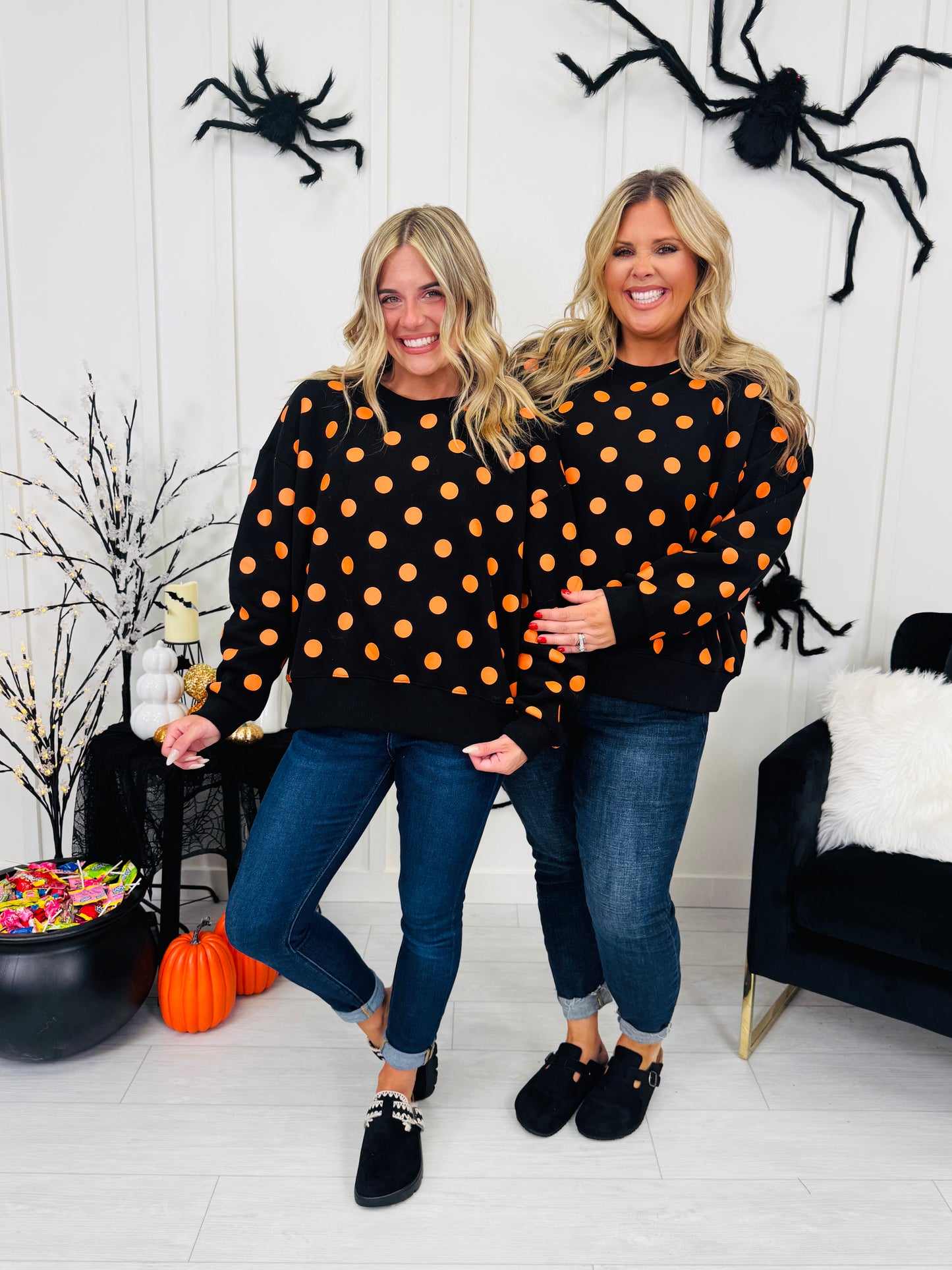 Dot After Dark Pullover