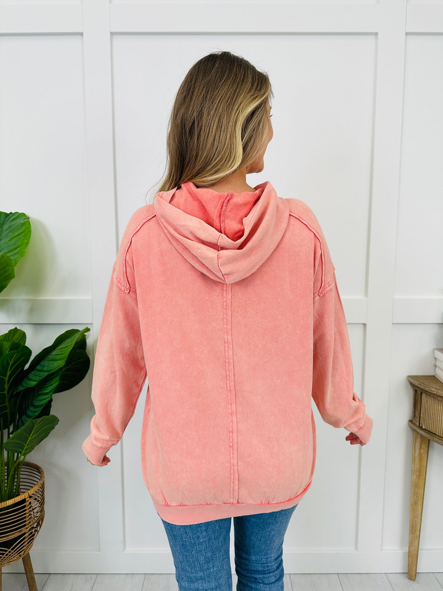 Peace Mode Sweatshirt in Coral