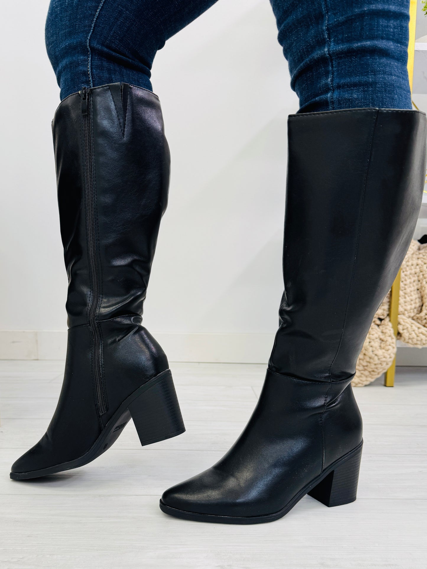 Keep Me Standing Boots in Black