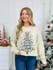Oh Come Let Us Adore Him Graphic Crewneck Sweatshirt