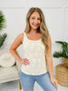 Petal Mode Tank Top in Cream