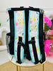 Flower Print Backpack Cooler