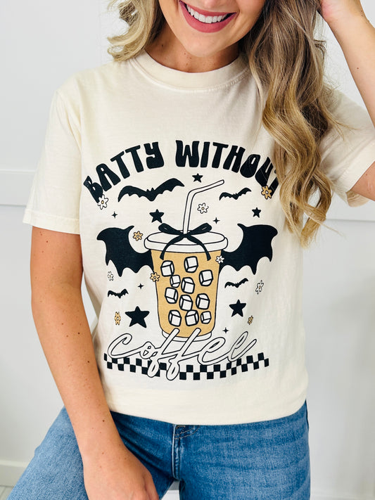 Batty Without Coffee Graphic Tee