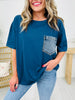 A Touch Of Denim Top- Multiple Colors!