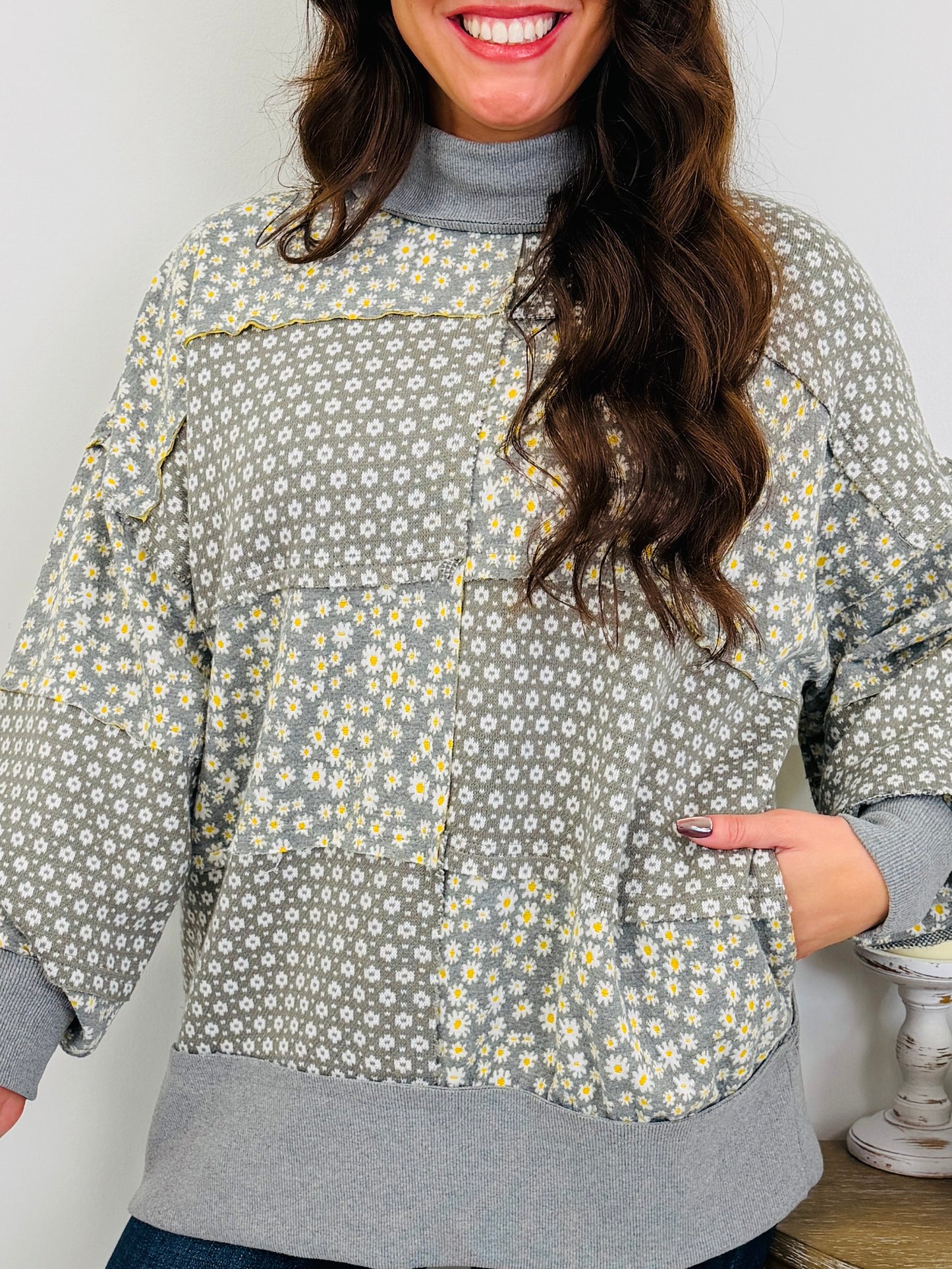 Champagne Nights Sweater In Grey