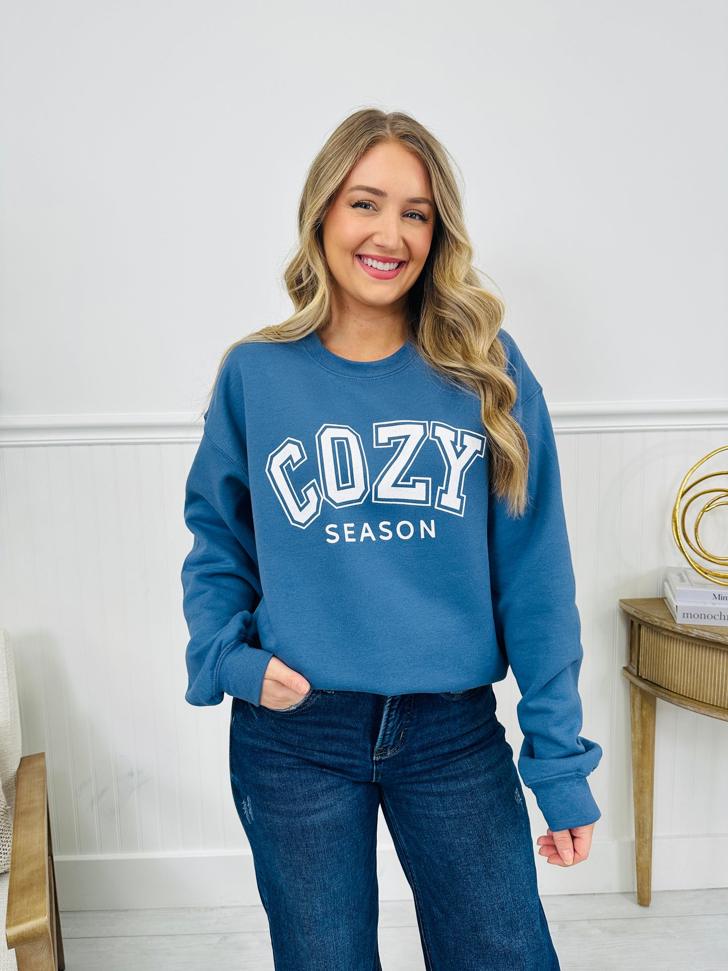 Cozy Season Graphic Crewneck Sweatshirt