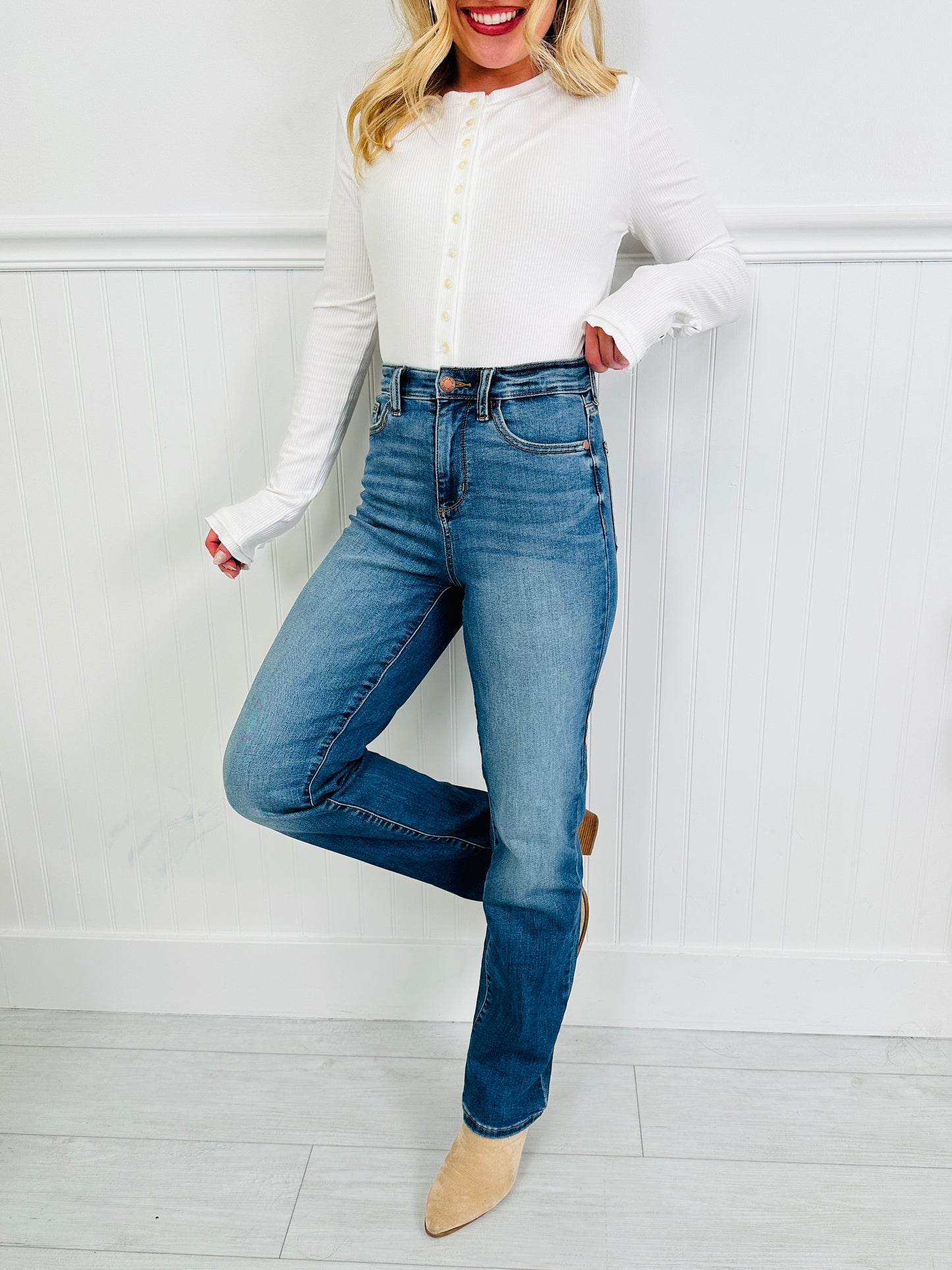 Judy Blue Switch It Up Straight Jeans