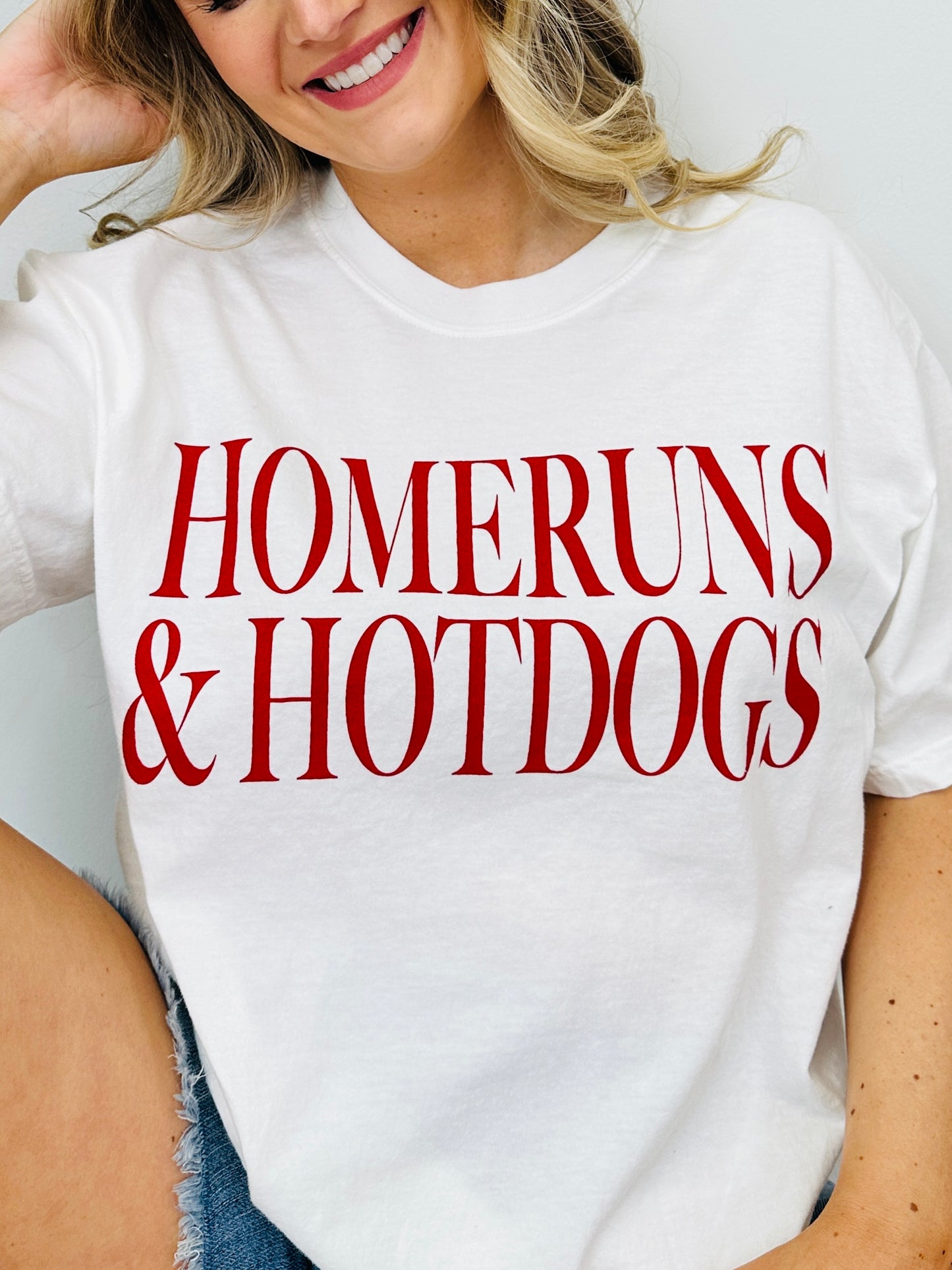Homeruns & Hotdogs Graphic Tee