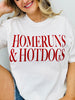 Homeruns & Hotdogs Graphic Tee