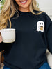 Boo Coffee Graphic Crewneck Sweatshirt