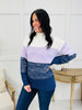 Shifted Stitches Sweater in Navy
