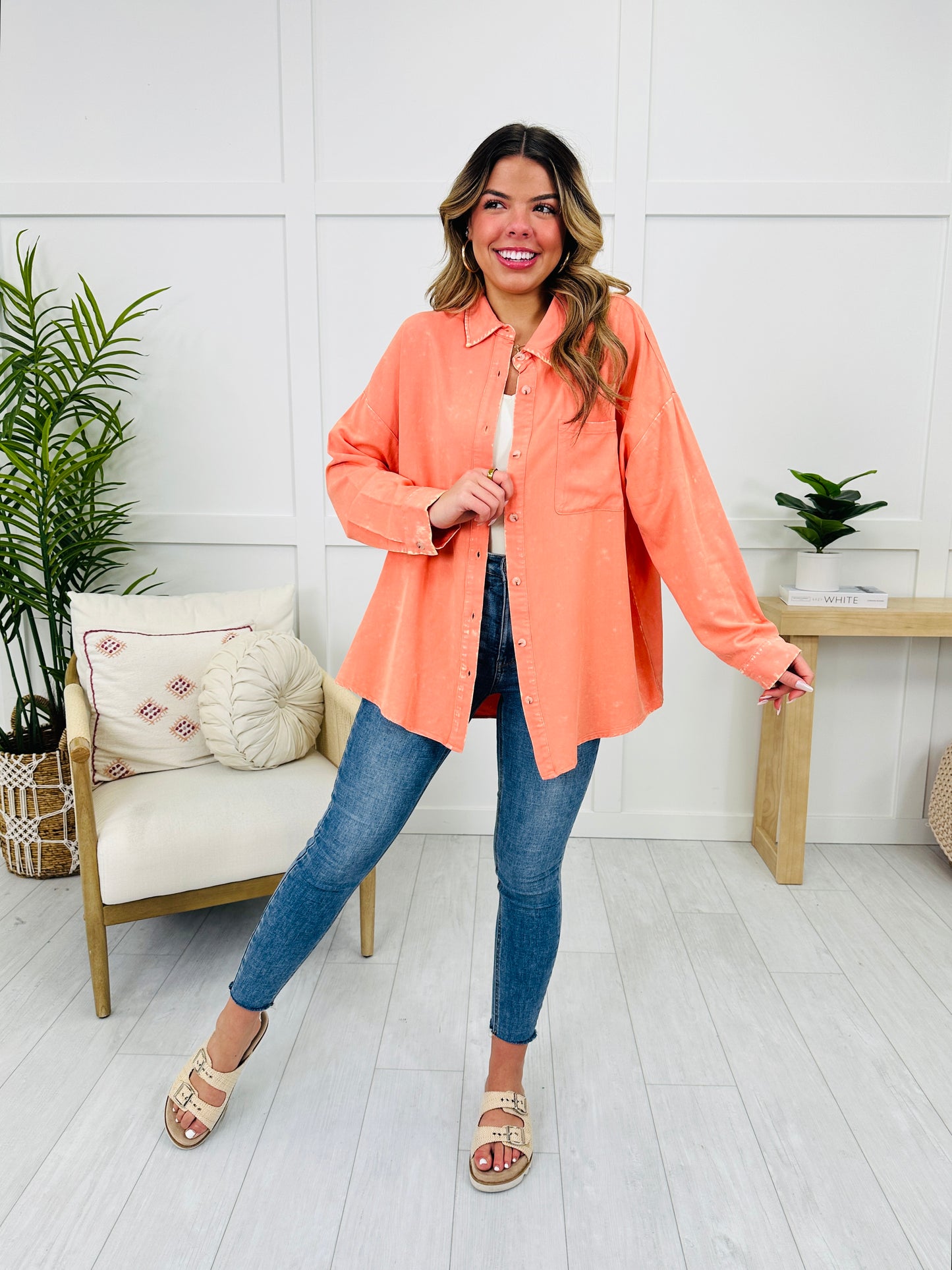 Prism Glow Top In Apricot