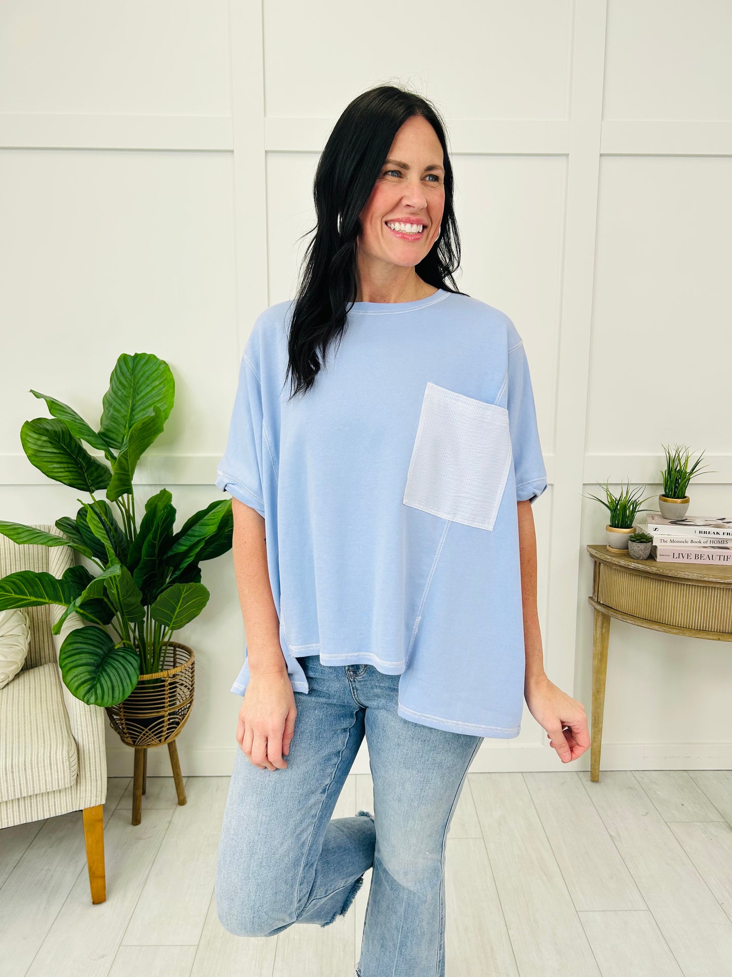 The Simply Yours Top In Light Blue