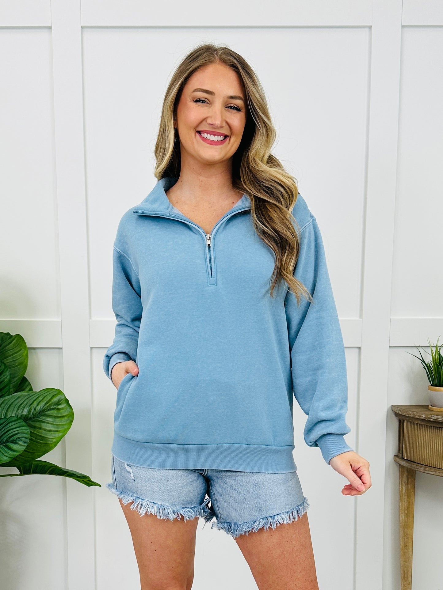 Coffee Run Quarter Zip in Multiple Colors