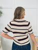 DOORBUSTER! Lines In Motion Top in Brown