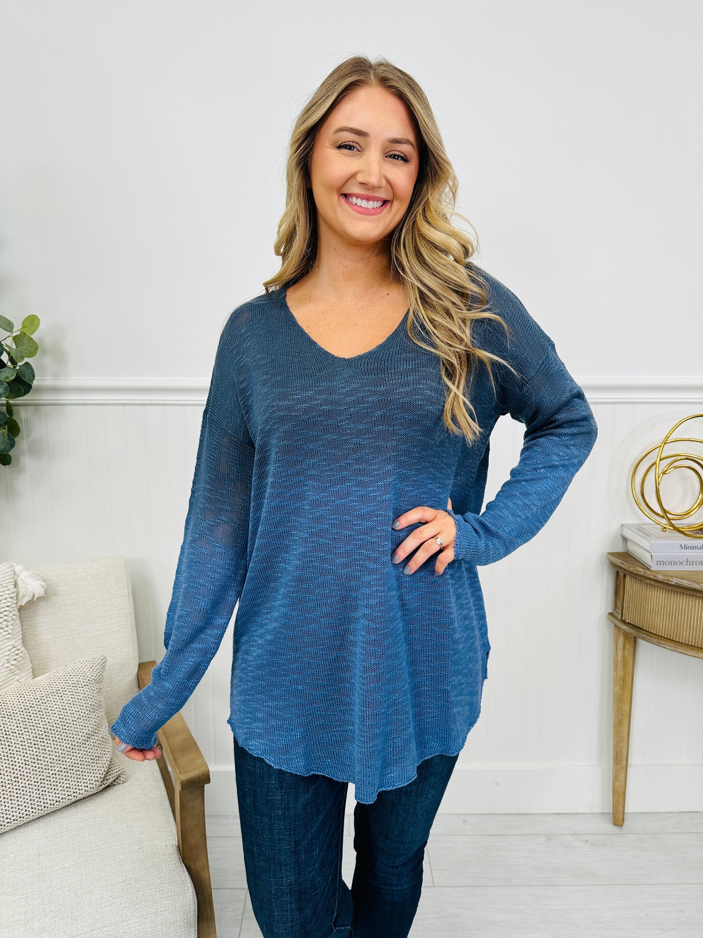 Playful Expressions Top In Navy