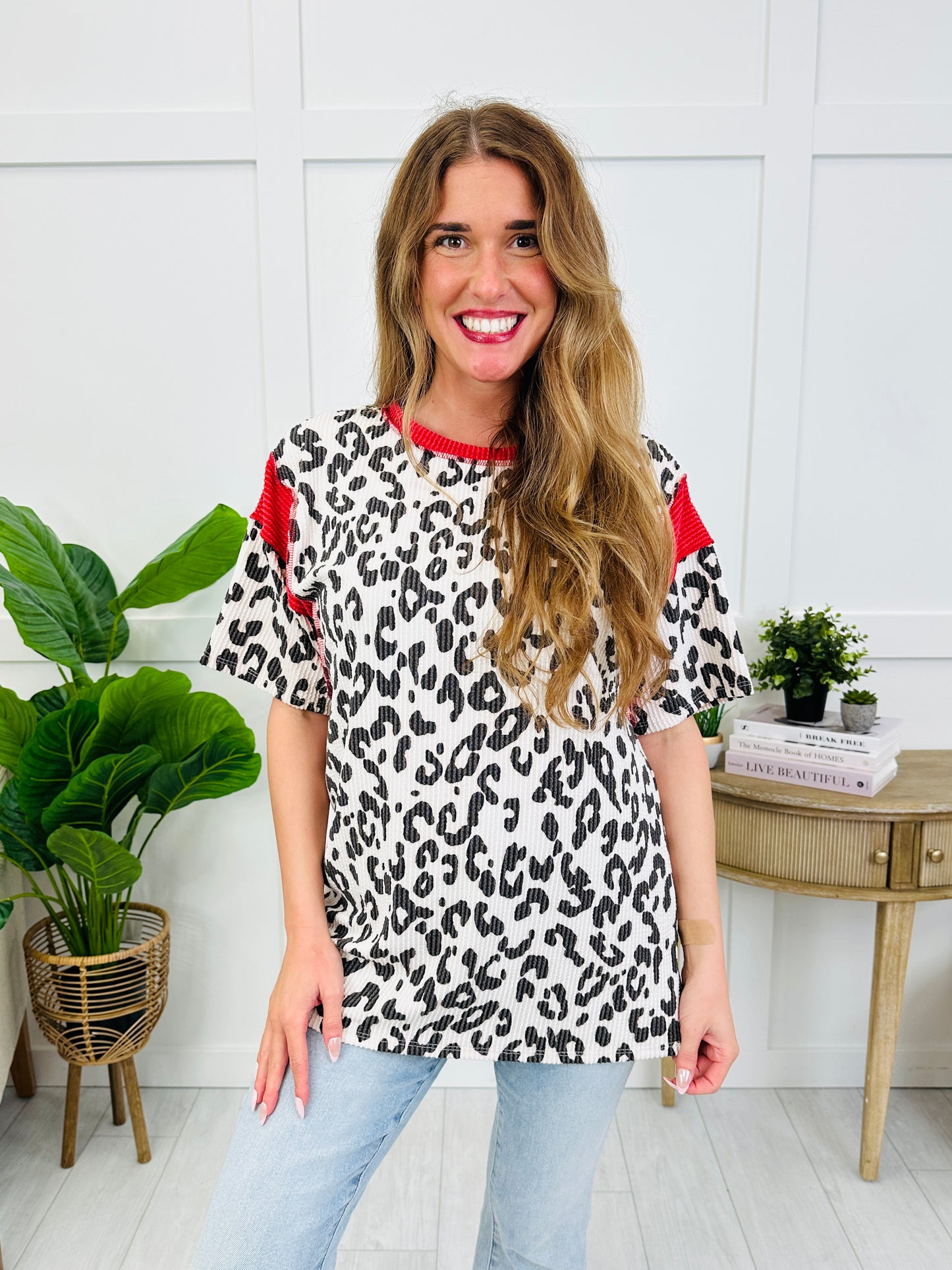 Cozy in Contrast Top