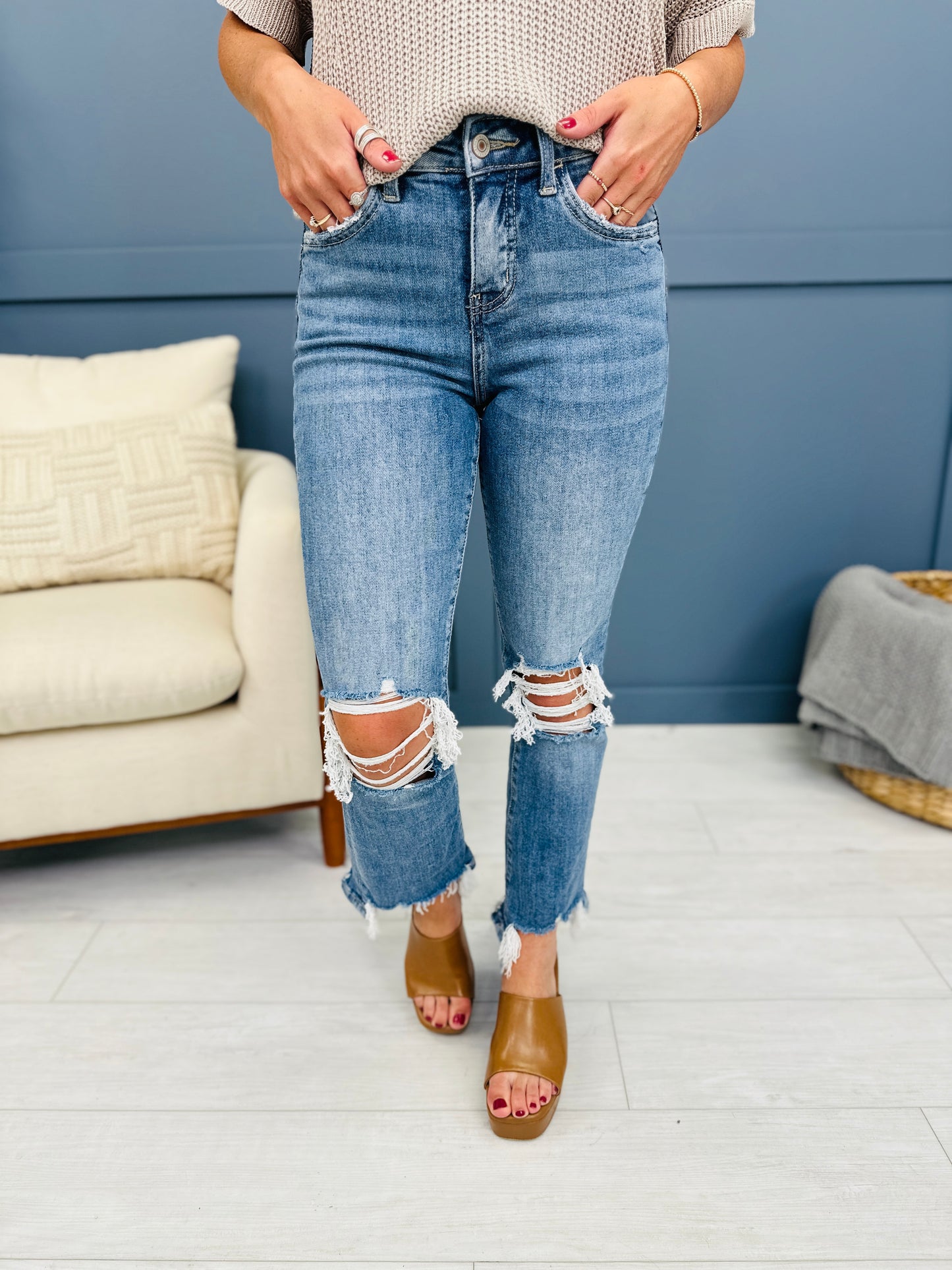 MOCO Exclusive First Pick Kick Flare Jeans in Reg/Curvy