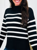 DOORBUSTER! Never Out Of Line Sweater in Black/Ivory