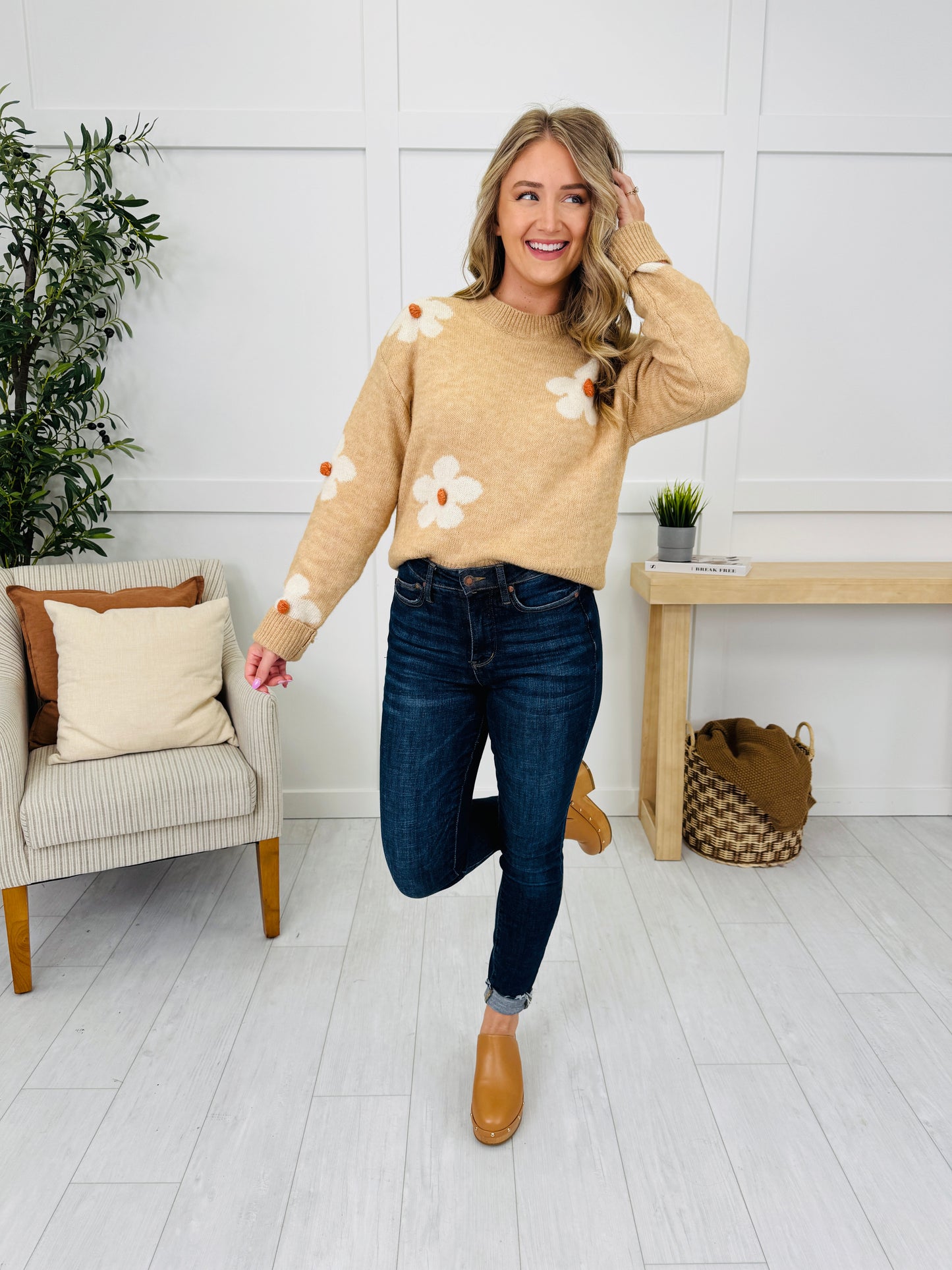 Warm Blossoms Sweater
