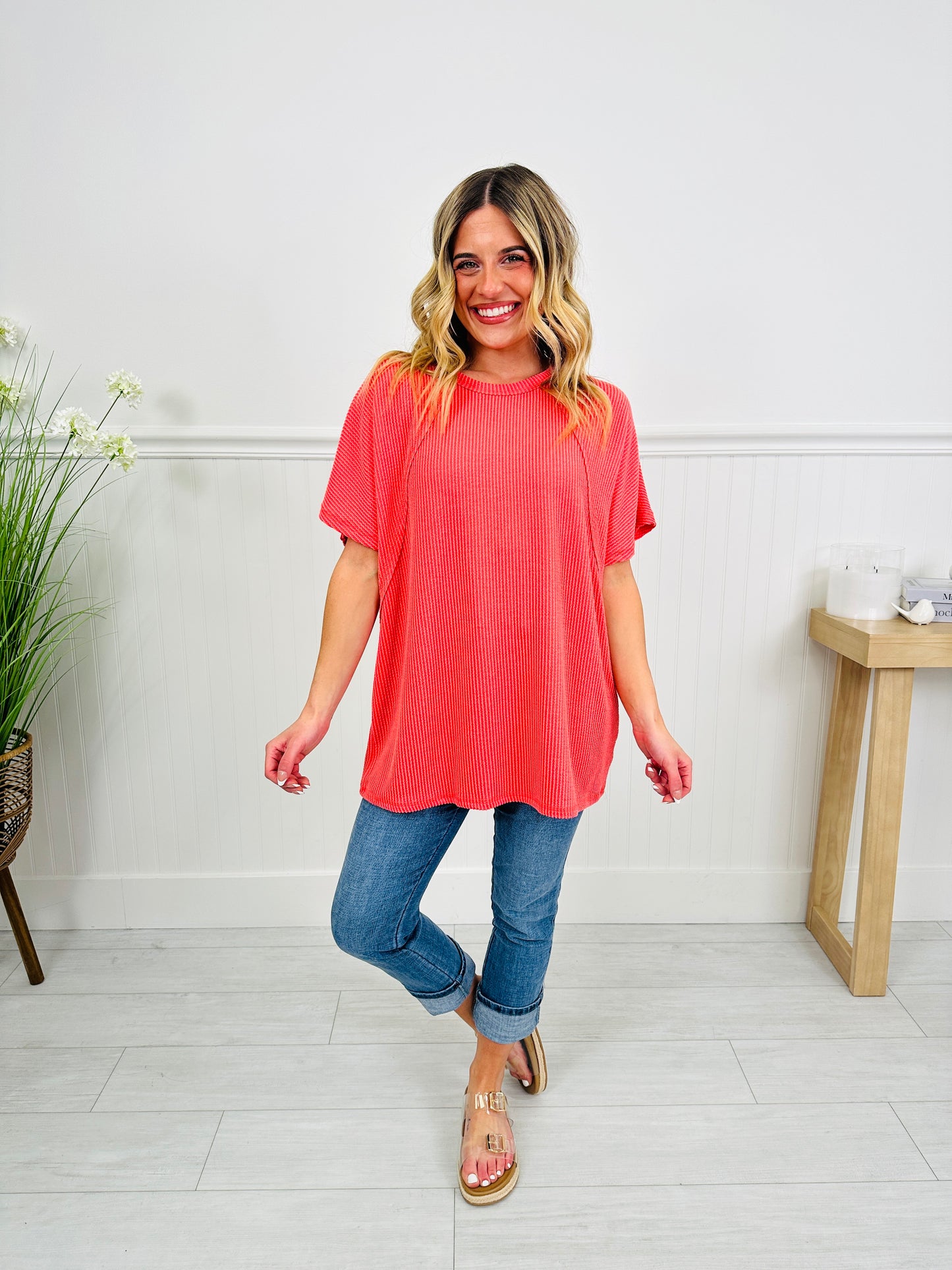Pop of Color Top in Multiple Colors