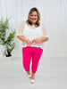 Judy Blue Pretty In Pink Slim Fit Jeans in Reg/Curvy