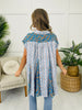 Pattern Crush Top in Blue