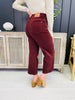 Judy Blue REG/CURVY Wine Down Tummy Control Cropped Wide Leg Jeans