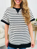 Stripe by Stripe Top In Black