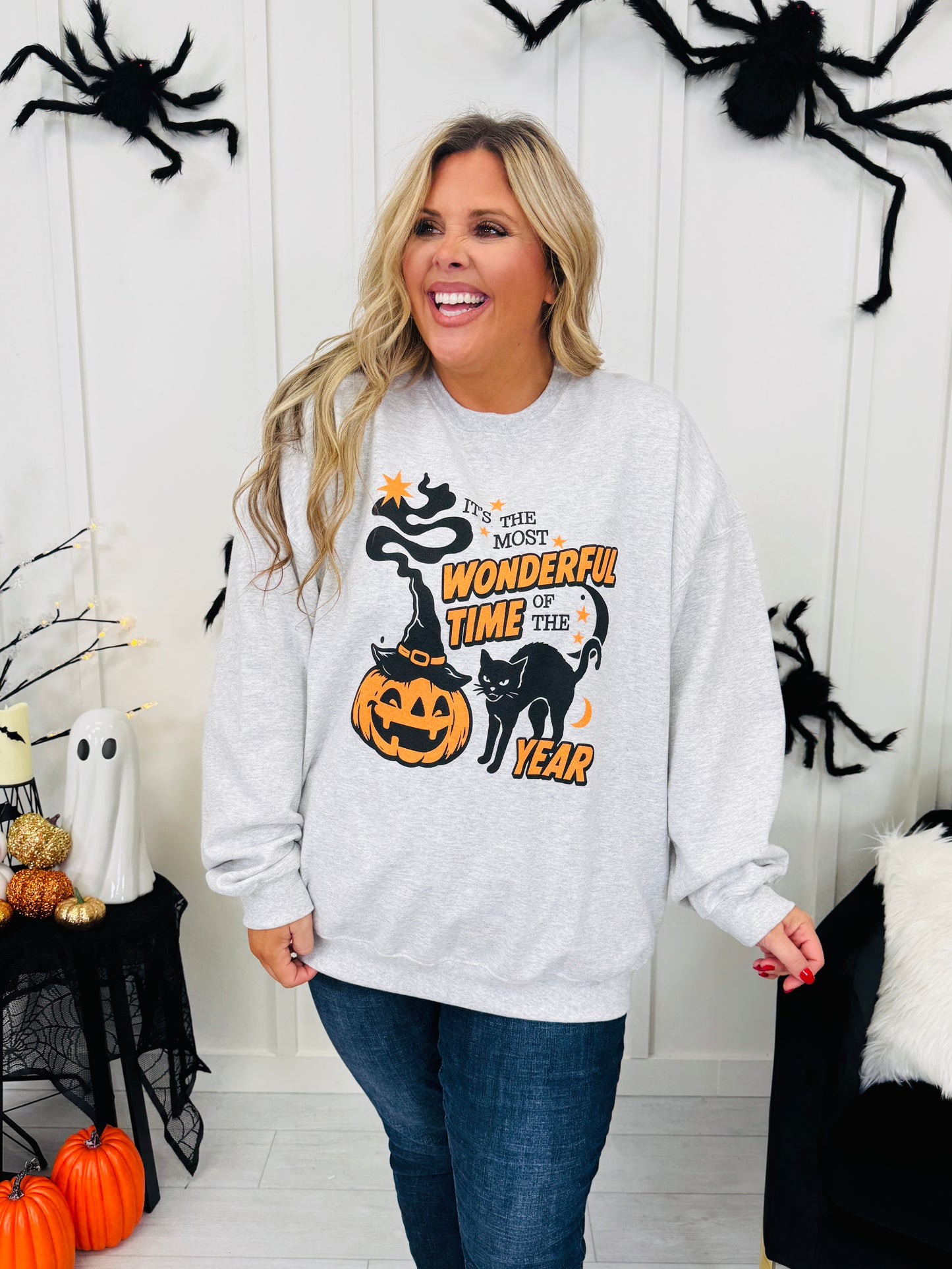 Most Wonderful Time Graphic Crewneck Sweatshirt