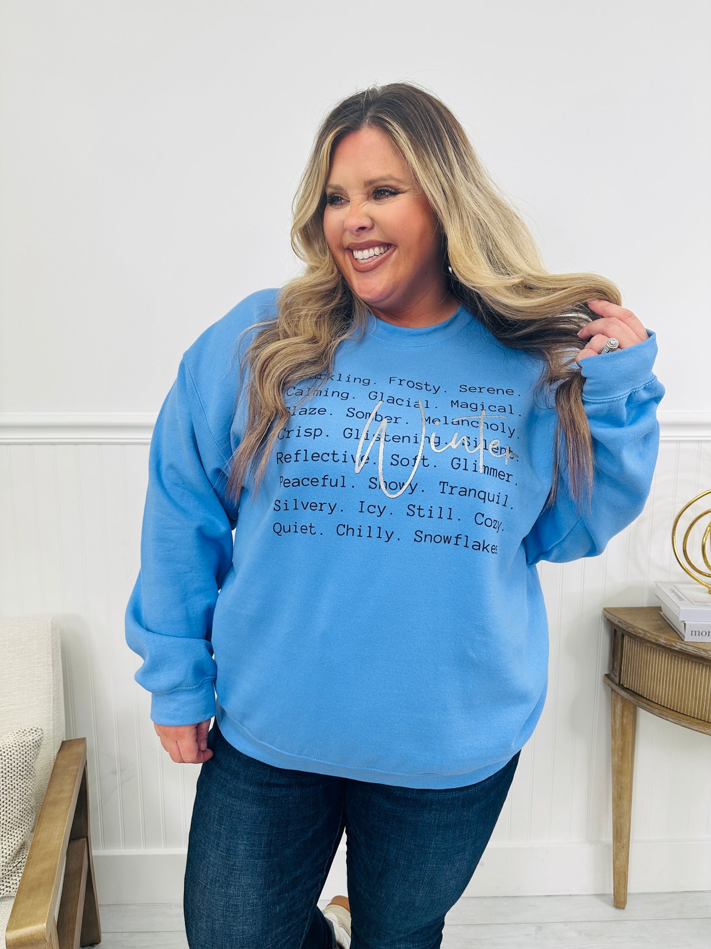 All Things Winter Graphic Crewneck Sweatshirt