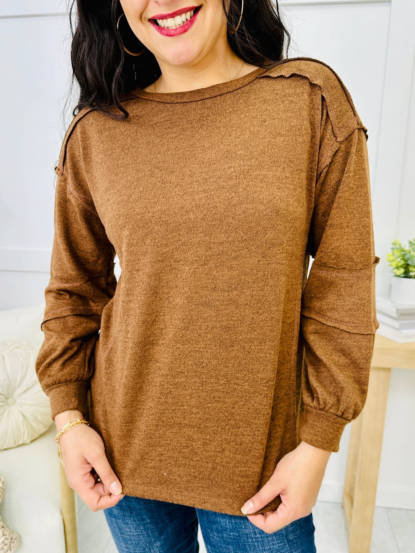 REG/CURVY Softly Stitched Pullover- Multiple Colors!