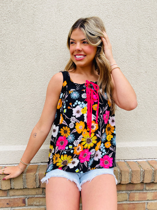 Floral Glow Tank Top