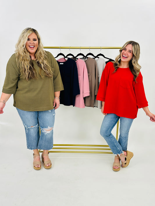 REG/CURVY All Day Appeal Top- Multiple Colors!