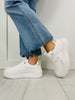The Charming Step Sneakers In White