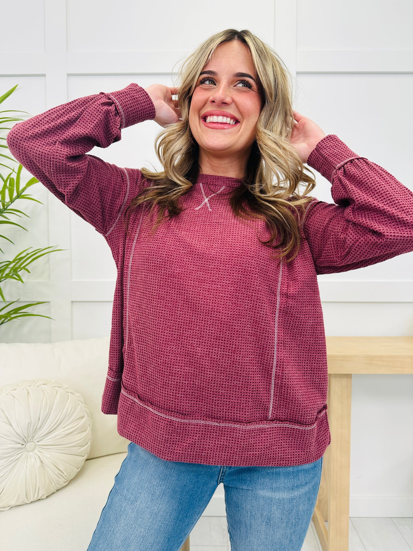 REG/CURVY Simple Charm Long Sleeve Top- Multiple Colors!