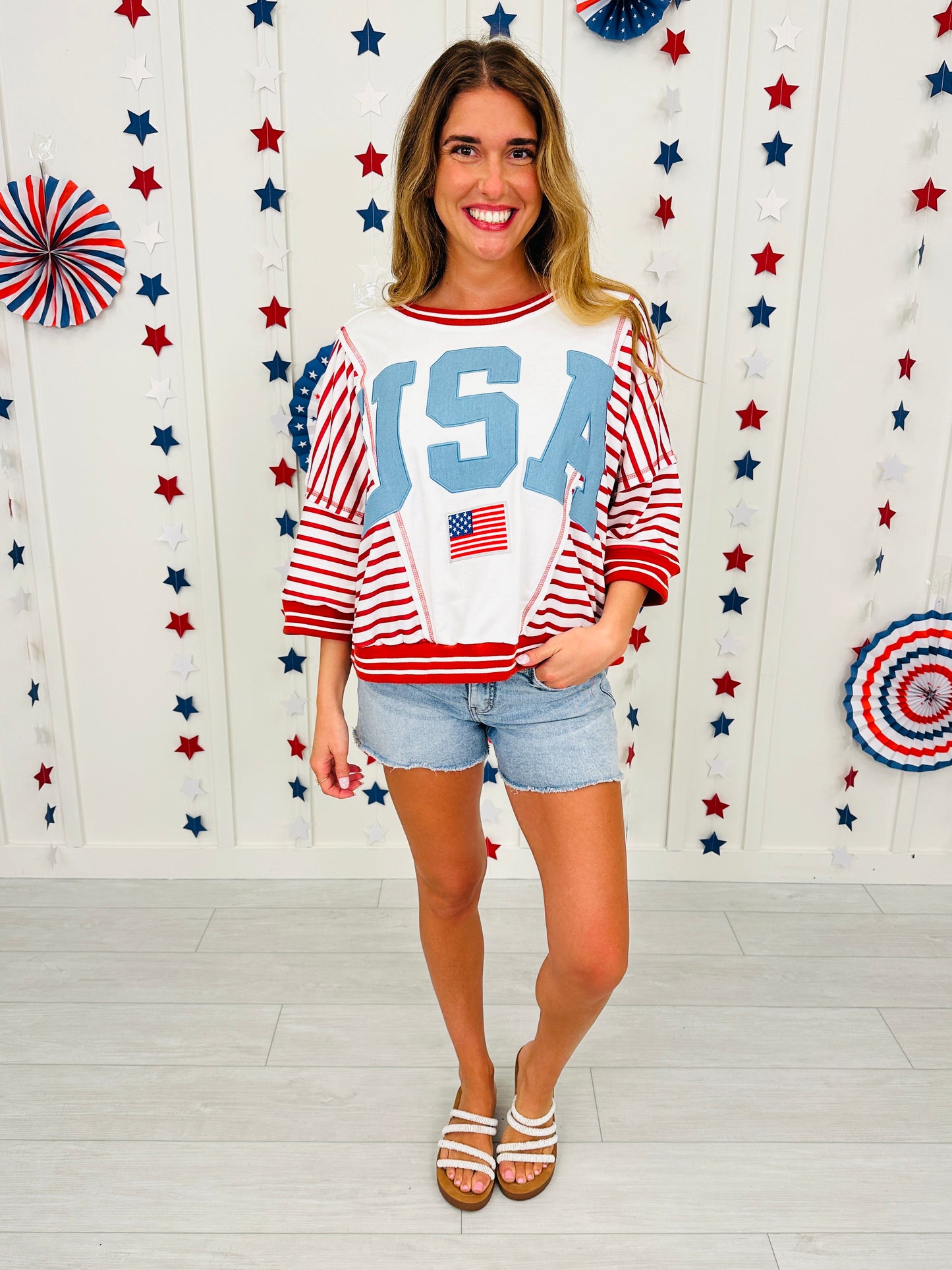 Stars, Stripes & Style Pullover