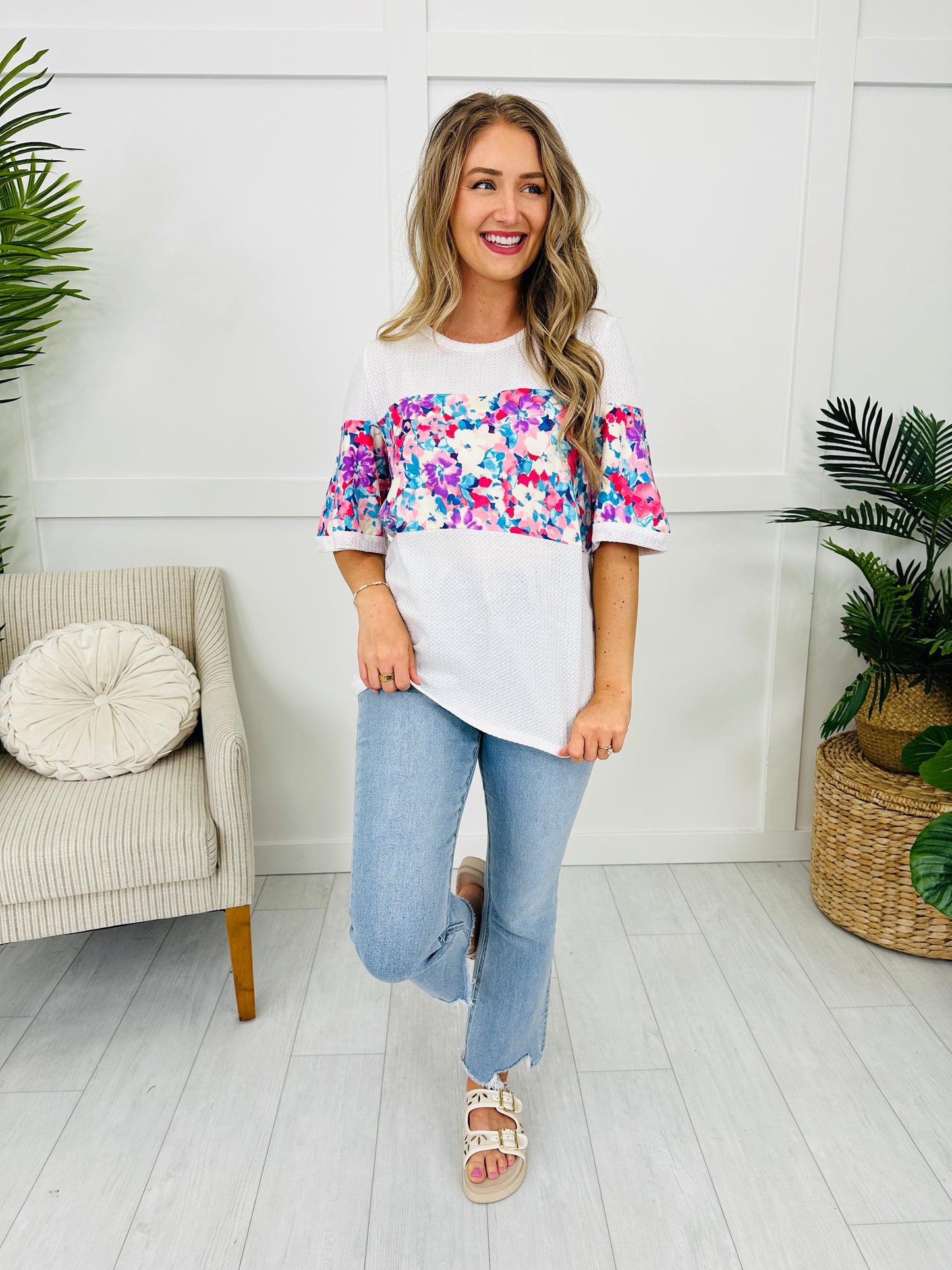 Rushing Into Florals Top