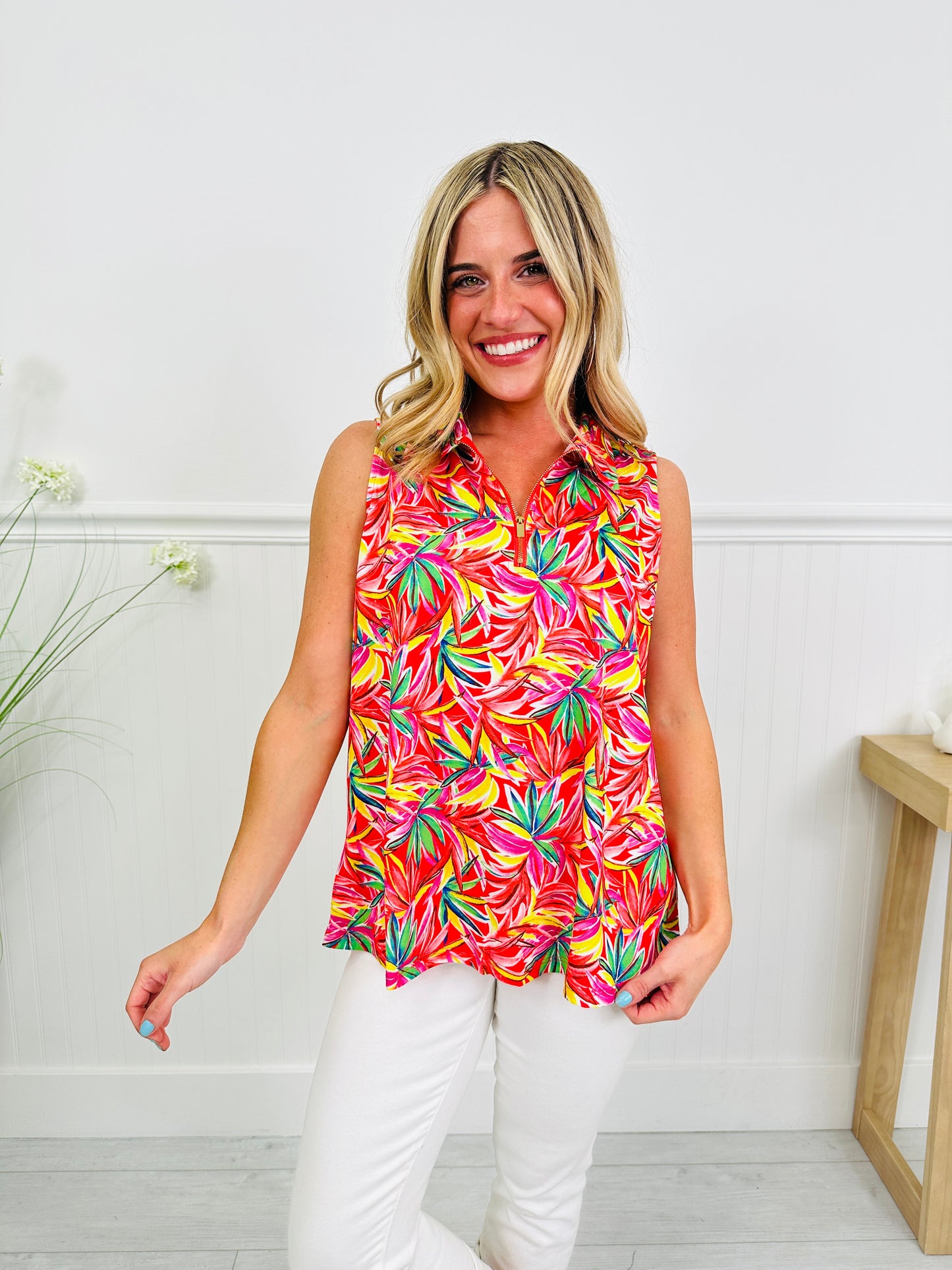 Heatwave Haven Tank Top in Miami Print