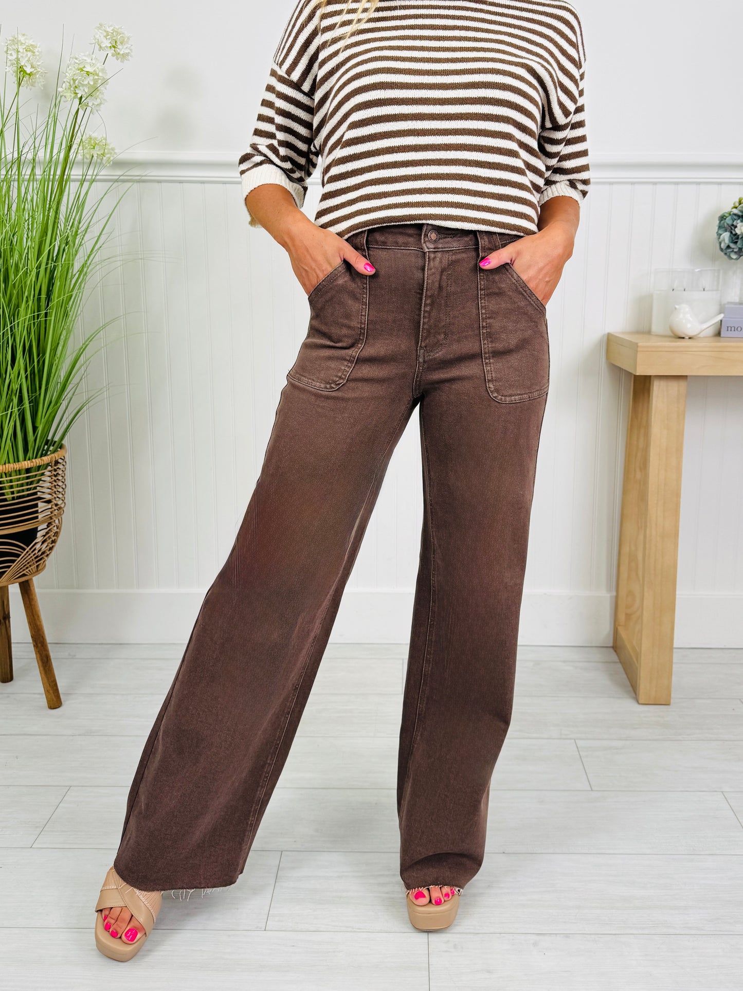 Judy Blue Box of Chocolates Retro Wide Jeans