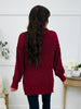 Casual Company Sweater In Burgundy